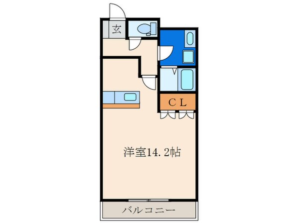 ミレニアムハイツ熊本の物件間取画像